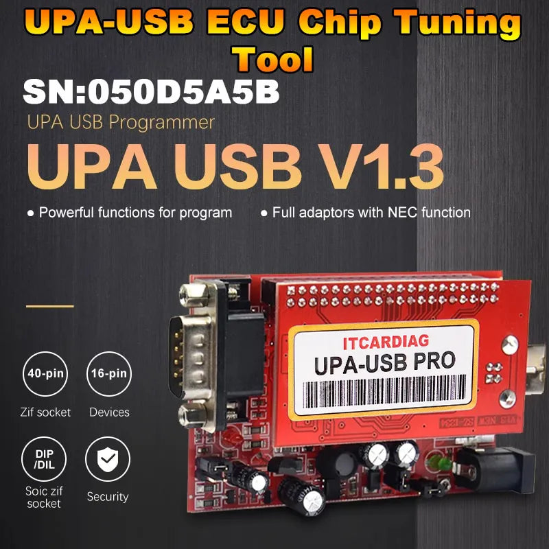 Upa Usb Programmer UPA USB PRO V1.3 SN:050D5A5B ECU Chip Tunning with 350MB