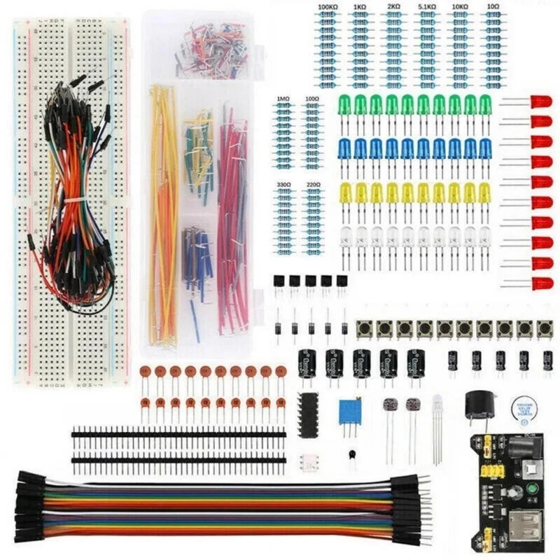 830PCS DIY kit electronics Starter – For Arduino UNO R3, arduino kit Includes Breadboard,Tie-points,and Electronic Components  ﻿