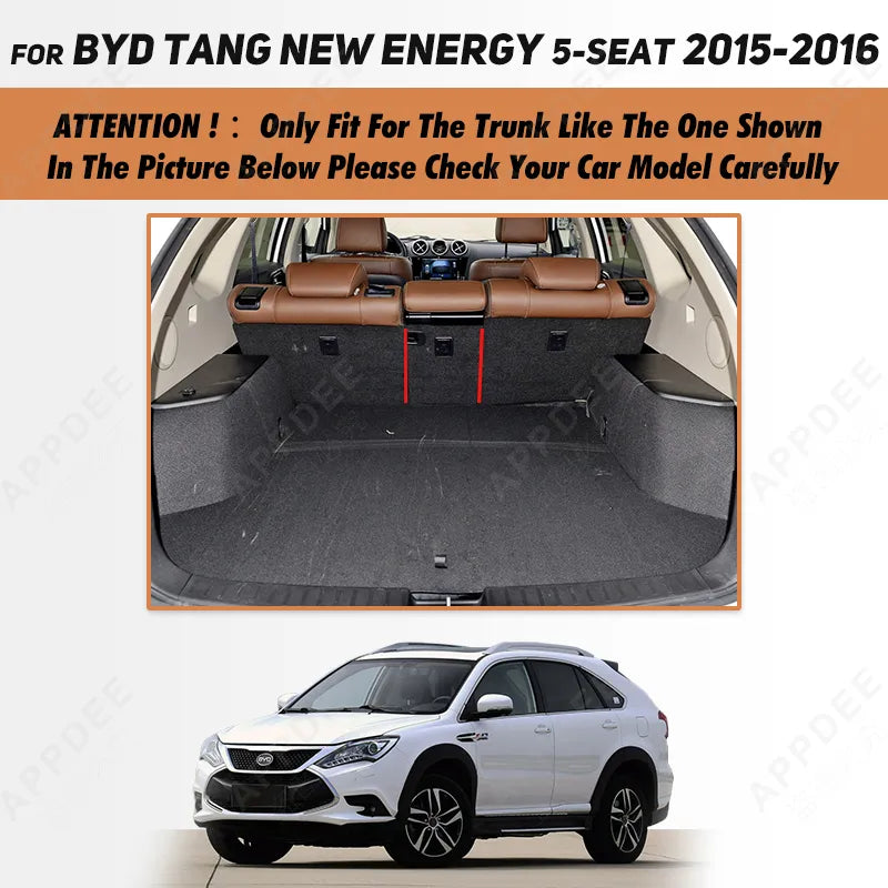 New Auto Full Coverage Trunk Mat For BYD Tang 5-Seat New Energy 2015 2016 C