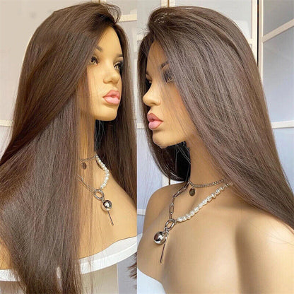 Halloween Dress Up Wig Bleach Blonde Long Straight Heat Resistant Hair Soft