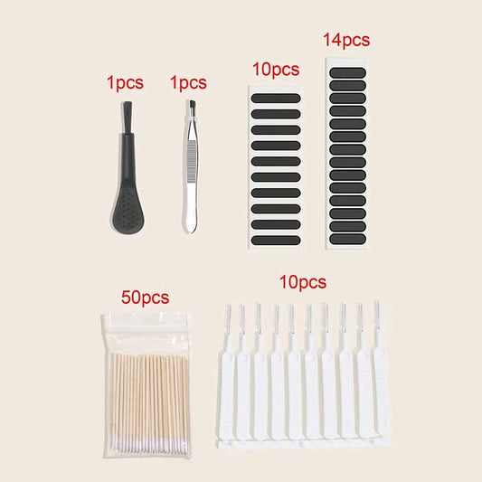 PC 86Pcs/1Set Universal Mobile Phone Cleaning Brush Speaker Port Dust Mesh Dust Removal Cleaner Tool Kit For iPhone Samsung Xiaomi