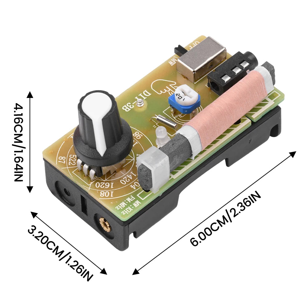 87-108MHz AM/FM Medium Wave Frequency Modulation Two Bands Stereo Digital Tuning Headphone Radio DIY Kit Teaching Parts