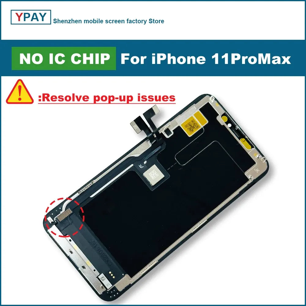 New NO IC Chip JK Series For iPhone 11 LCD 11Pro12 12Pro LCD Display Touch