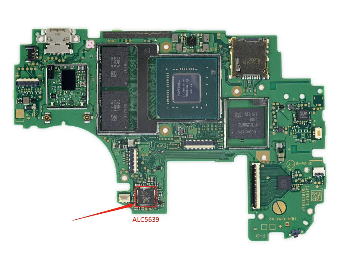 New ALC5639 IC for Nintendo Switch Sound Card Chip