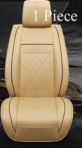 New New 1 Seat Waterproof Car Seat Cover Universal Leather Auto Front Seat