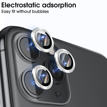 8K HD Camera Lens Protector Tempered Glass For iPhone 16 Pro Max Metal Ring Full Cover Clear Film For iPhone 16 Pro 16Pro