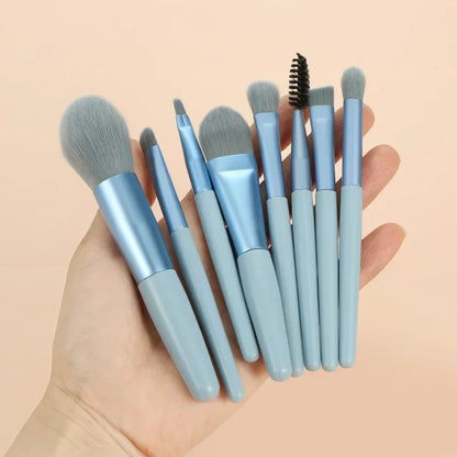 8Pcs Soft Fluffy Makeup Brushes Set  cosmetics Foundation Blush Powder Eyeshadow Kabuki Blending Makeup brush beauty tool