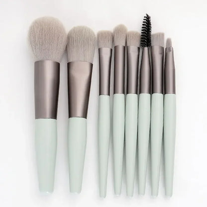 8Pcs Soft Fluffy Makeup Brushes Set  cosmetics Foundation Blush Powder Eyeshadow Kabuki Blending Makeup brush beauty tool