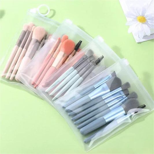 8Pcs Soft Fluffy Makeup Brushes Set  cosmetics Foundation Blush Powder Eyeshadow Kabuki Blending Makeup brush beauty tool