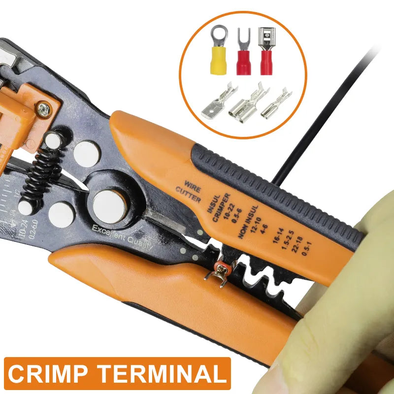 New Pliers Crimper Cable Cutter Automatic Wire Stripper Multifunctional Str