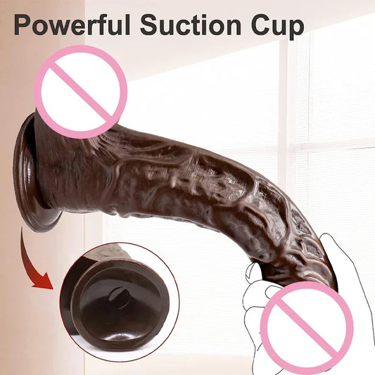 Gtooza9.5 inch Thick Huge G Spot s Realistic with Suction Cup Big Black  Anal Giant Penis Sex Toys  Women and Men