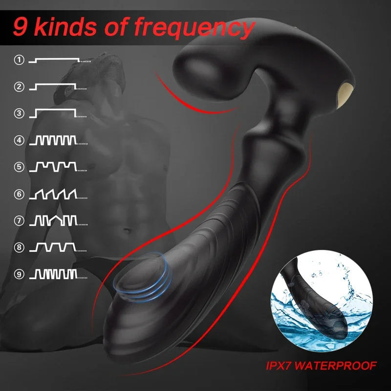 9 Frequency Male Prostate Massager  Anal  Remote Control s Enhance Sexual Pleasure Sex Toys  Women