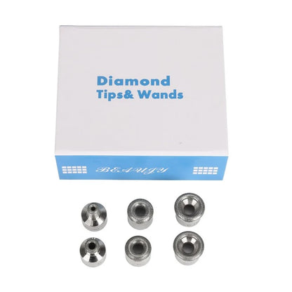 9 Tips 3 Wands Diamond Microdermabrasion Accessories Diamond Dermabrasion Beauty Machine Replacement Skin Face Deep Clean Tools