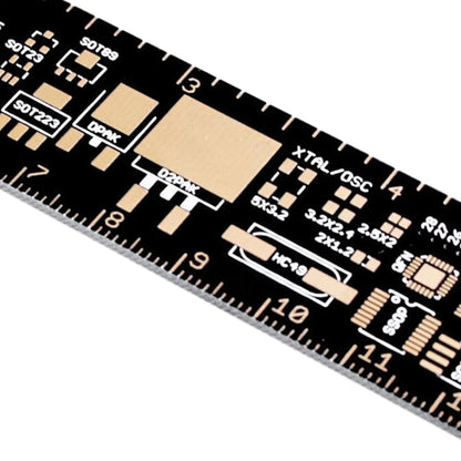 New15cm 20cm 25cm PCB Ruler Measuring Tool Multifunctional 180 Degrees Resi