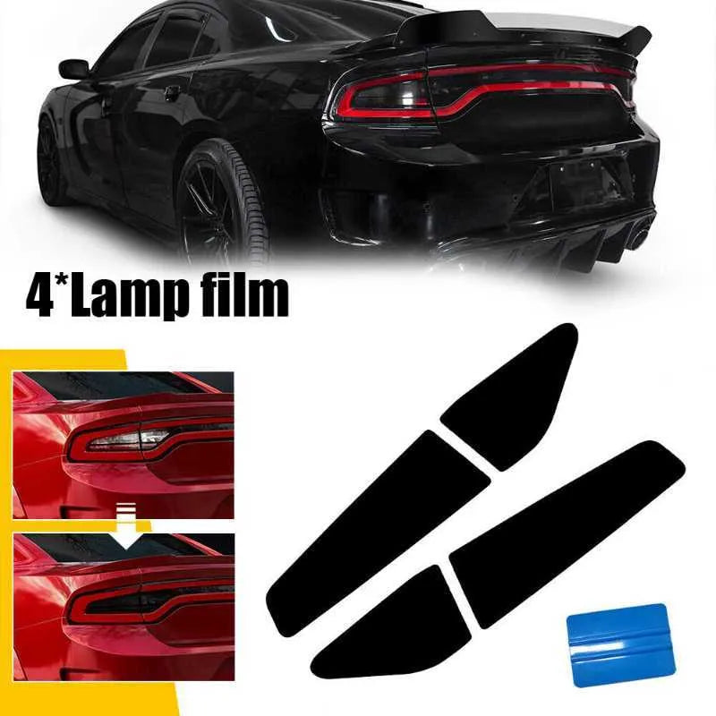 New New Car Tail Light Tint Overlays Sticker Auto Rear Lamp Vinyl Decal Dar