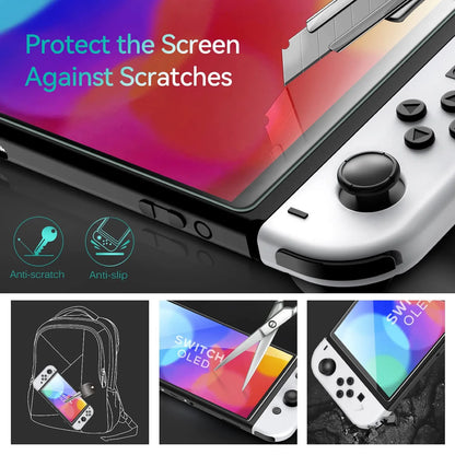 9H Tempered Glass  Nintendo Switch OLED Lite Screen Protector Tempered Glass Game Controller Protective Film Accessories