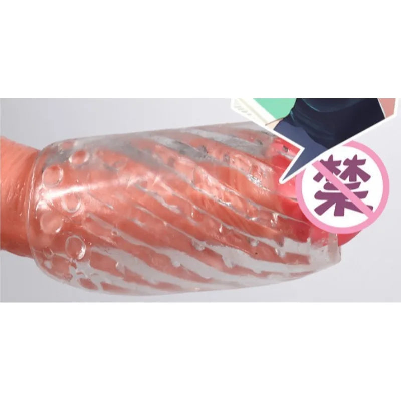 9cm Male Masturbator Male Artificial Vagina Penis Exercise Long-lasting Toy Screw Suck Portable Pussey Toy  Men Pocket Pussy