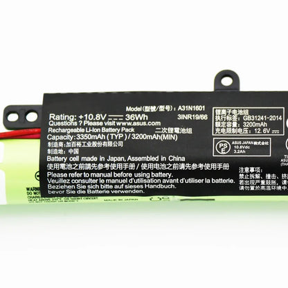 PC A31N1601 36WH Laptop Battery For ASUS F541UA X541SA X541SC X541U X541UA X541UV R541UA R541UJ R541UV A31LP4Q