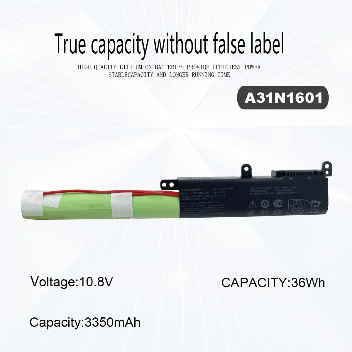 PC A31N1601 Laptop Battery For ASUS VIVOBOOK X541 X541U X541SA X541SC X541UV R541UA R541UA-RB51 F541UA