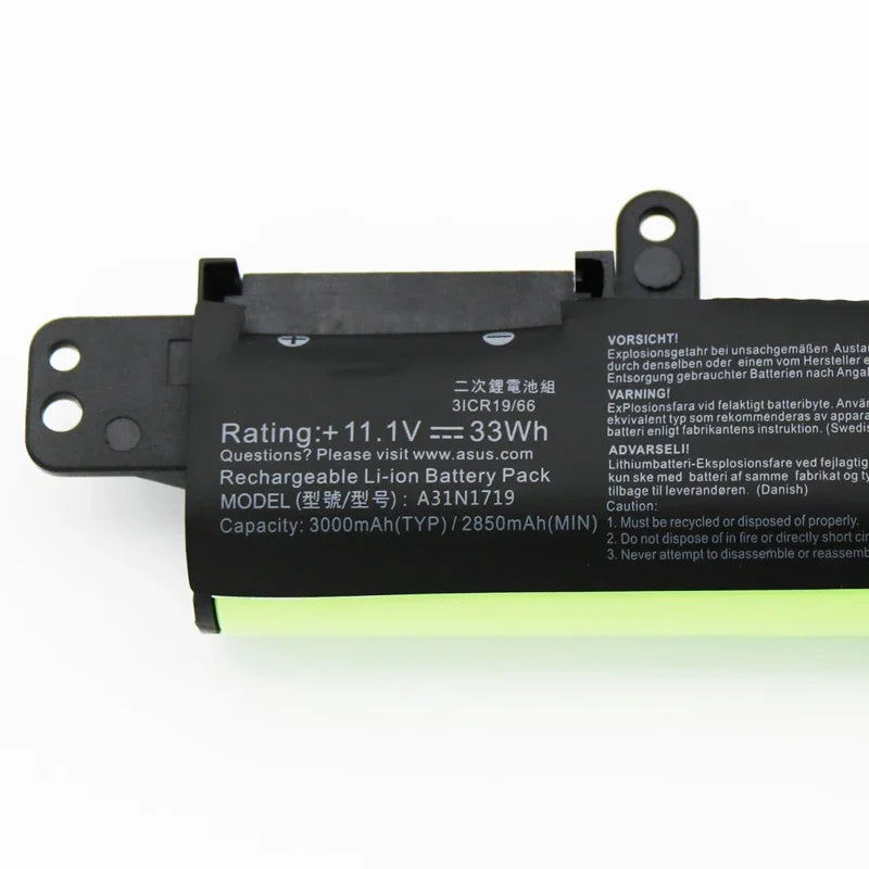 PC A31N1719 11.1V 33WH Laptop Battery For Asus X407MA X407UF X407UA X407UB X507MA X507UA X507UF X507UB R507UA R507UB