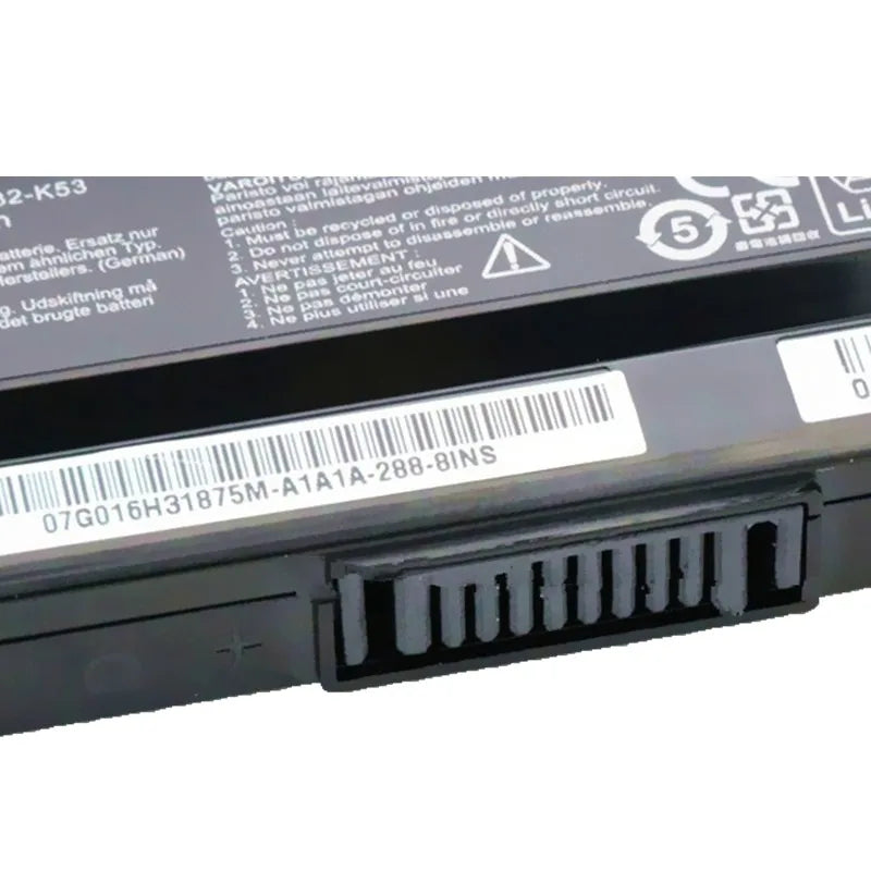 PC A32-K53 Laptop Battery For ASUS K43 K43E K43J K43S K43SV K53 K53E K53F K53J K53S K53SV A43 A53S A53SV A41-K53 10.8V 5200mAh