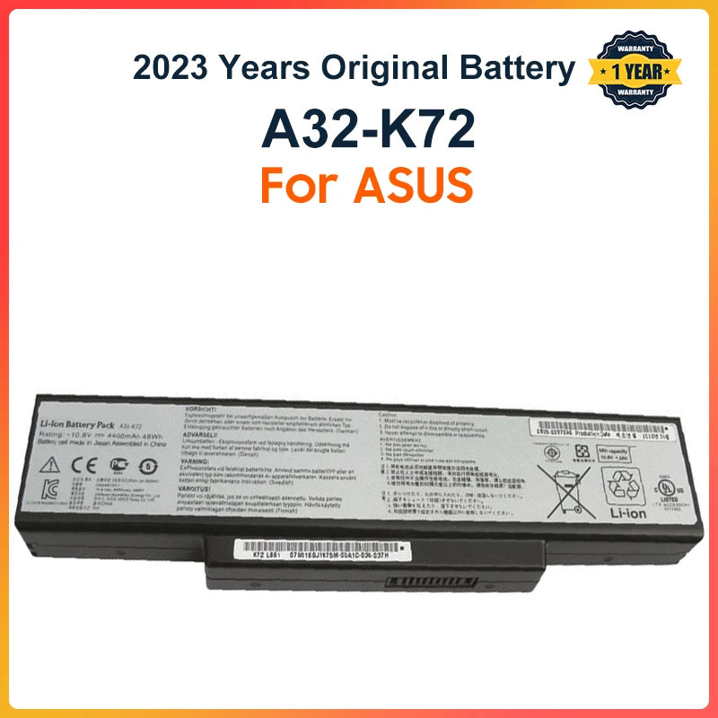 PC A32-K72 Laptop Battery  ASUS K72Y K73 K73B K73BR K73BY K73E K73J K73JK K73S K73SD K73SJ K73SM K73SV K73T