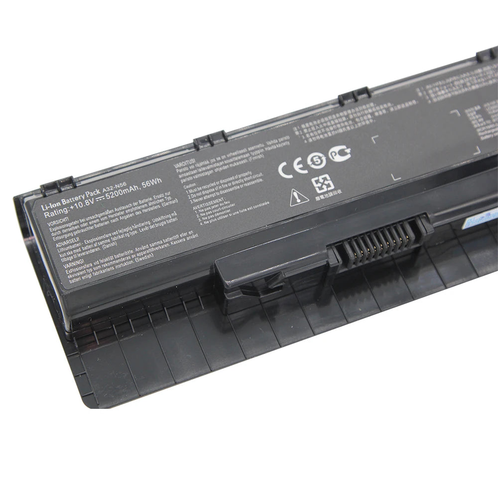 PC A32-N56 5200mAh Laptop Battery  ASUS N46 N46V N46VJ N46VM N46VZ N56 N56V N56D N56VJ N56VM N76 N76VZ A31-N56 A33-N56 A32-N46