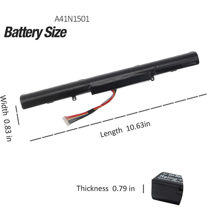 PC A41N1501 Battery 15V 48Wh  ASUS ROG G752VW GL752VL GL752VW N752VW N552V N552VX N752V Series A41LK9H L41LK2H 0B110-00360000