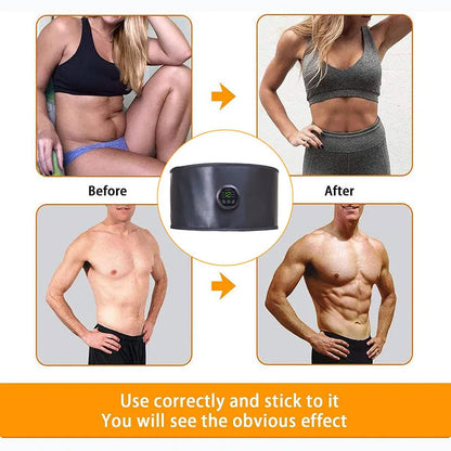 PC ABS Trainer Muscle Stimulator Stomach Toner EMS Belt Abdominal Exercise