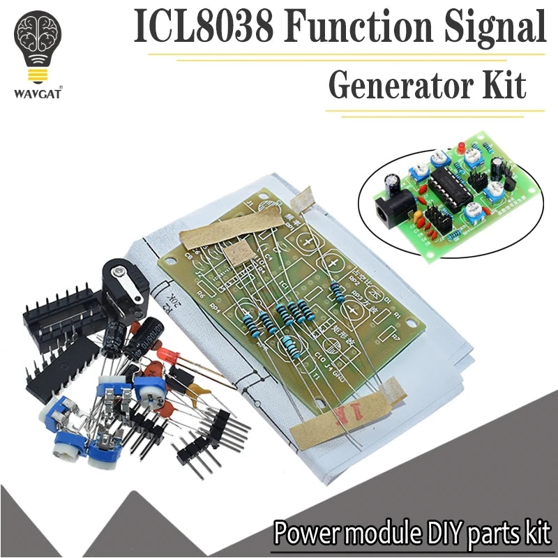 AEAK ICL8038 Function Signal Generator Kit Electronic Training DIY Spare Part Multi-channel Waveform Generated