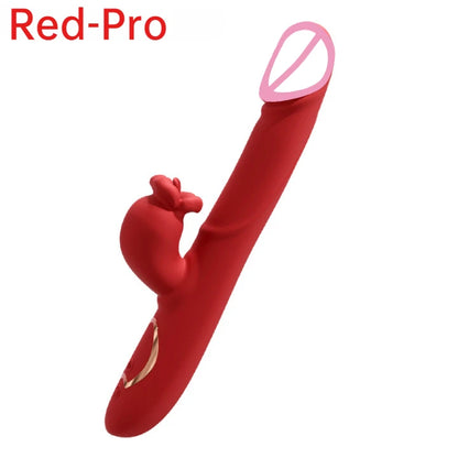 GtoozaAPP Control Vibration Flap Tongue Lick 3-in-1 Female Masturbation Vibrator Clitoral Vagina G-Spot Masturbator Massager Sex Toys