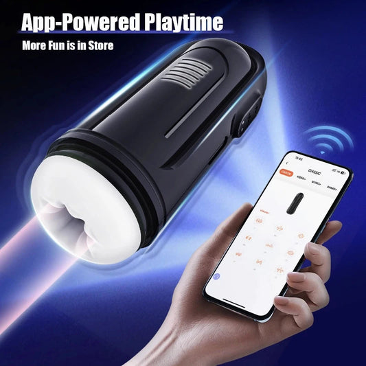 APP Male Masturbation Cup 10 Modes Vibration Masturbator Glans Endurance Exercise Pocket Pussy Masturbators  Men Sexmachine gtooza.com