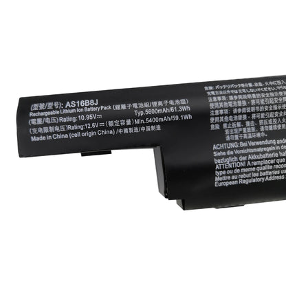 PC AS16B5J AS16B8J 10.95V 5600mAh Laptop Battery For Acer Aspire F15 F5-573G E15 E5-575G-51VI/53VG