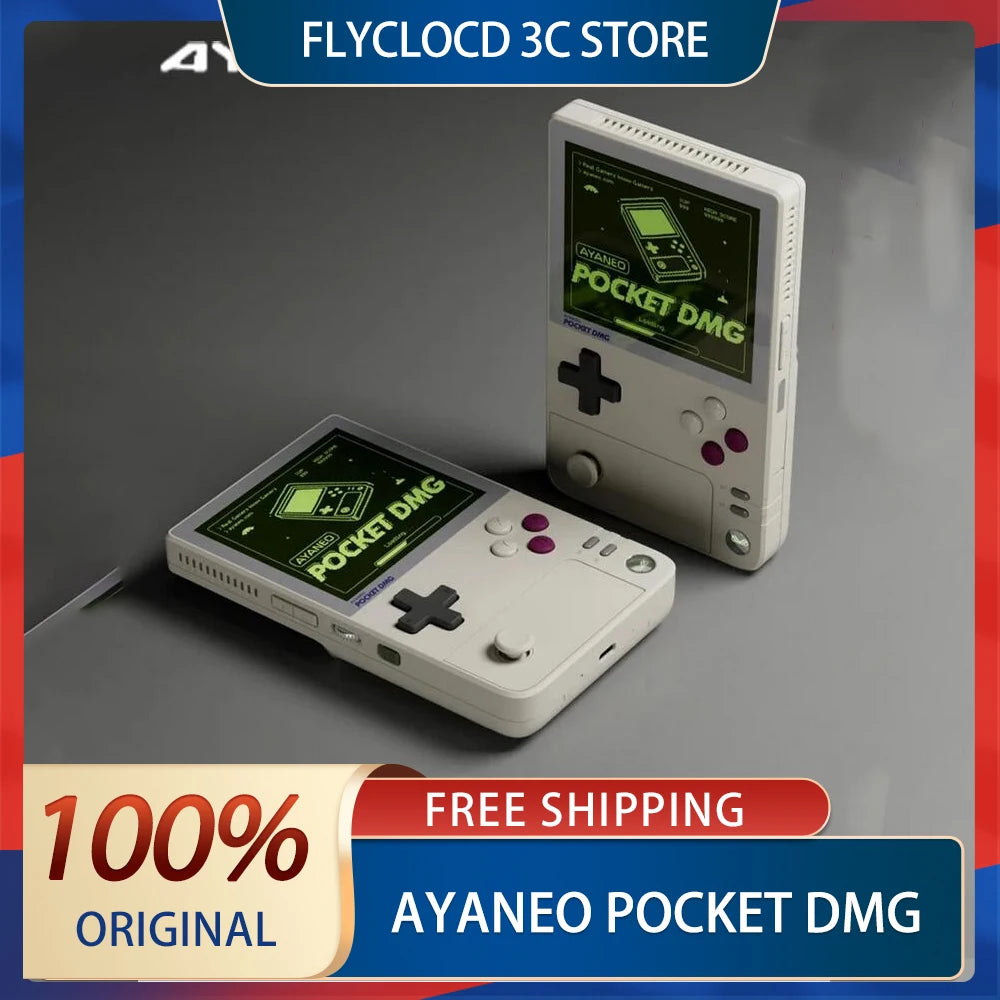 AYANEO Pocket DMG Game Console  OLED Resolution 1240*1080 3.92Inch Screen 6000mAh Gyroscope Custom Handheld Game Consoles Gifts