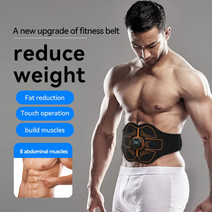 PC Abdominal Trainer Belt EMS Muscle Stimulator Vibration Electric Toning B