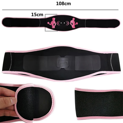 PC Abdominal Trainer Vibration Slimming Belt EMS Muscle Stimulator Toning B