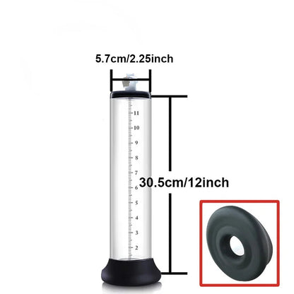 Acrylic manual enlarger toy  men vacuum pump male masturbation penis extender trainer adults sex product gtooza.com