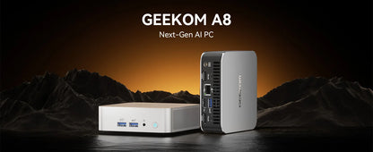 PCGEEKOM A8 AI Mini PC, AMD Ryzen 9 8945HS (up to 5.2GHz) Mini Computers, 3