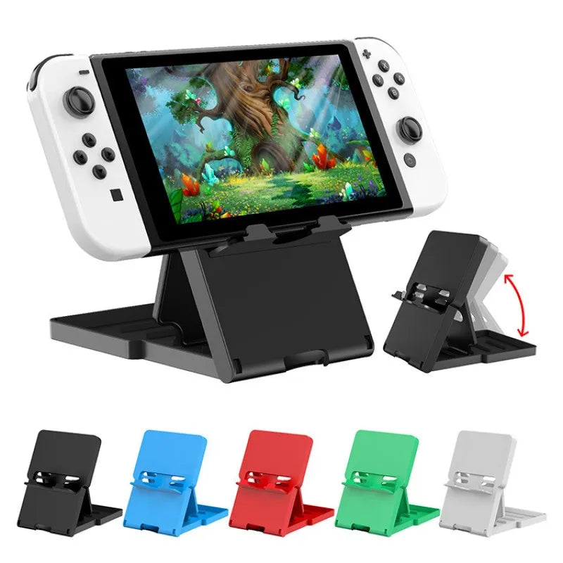 Adjustable Game Console Stand For Nintendo Switch Lite/OLED Bracket Foldable Mobile Phone Desktop Stand Holder Base