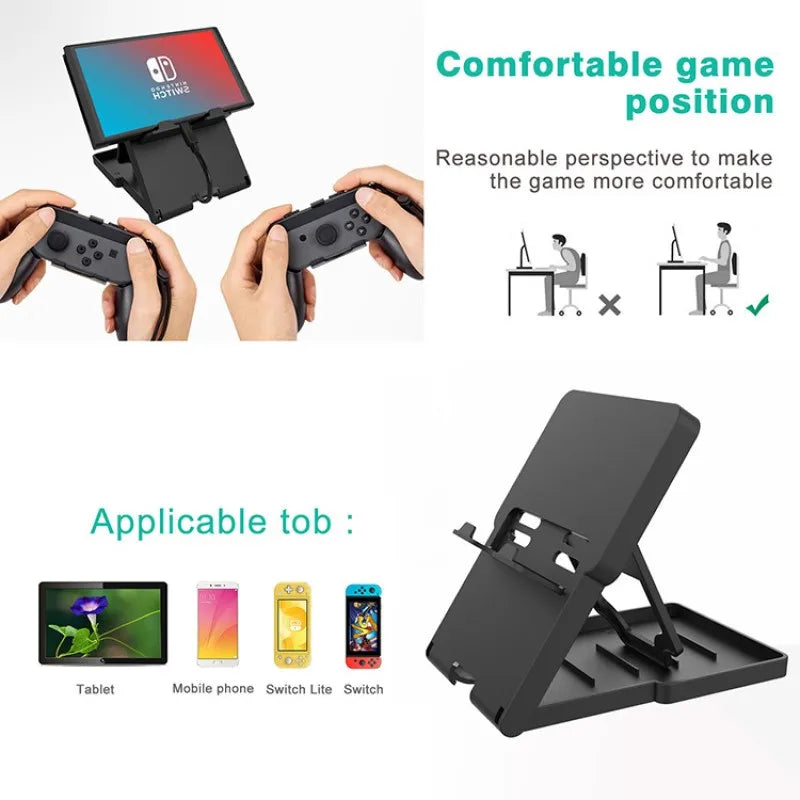 Adjustable Game Console Stand For Nintendo Switch Lite/OLED Bracket Foldable Mobile Phone Desktop Stand Holder Base