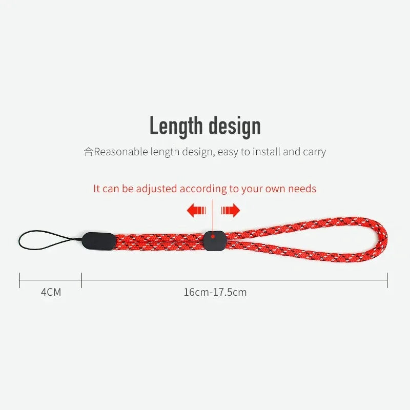 PC Adjustable Mobile Phone Wrist Straps Hand Lanyard For iPhone 16 15 14 Samsung Xiaomi Gadget Key PSP Anti Lost Rope Cord