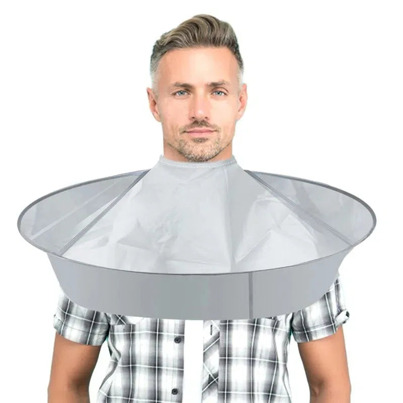 Adult Medium Size Haircut Cloak Cloth Hair Dye Three-Dimensional Breathable Household Haircut Cloak Foldable Haircut Tool