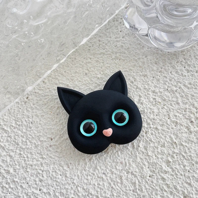 PC Air Sac Phone Holder  Korean INS  3D Cat Cellphone Finger Ring Stand  Mobile Phone Accessories  Iphone