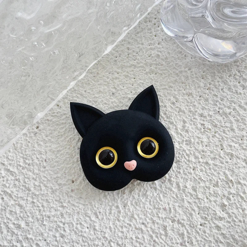 PC Air Sac Phone Holder  Korean INS  3D Cat Cellphone Finger Ring Stand  Mobile Phone Accessories  Iphone