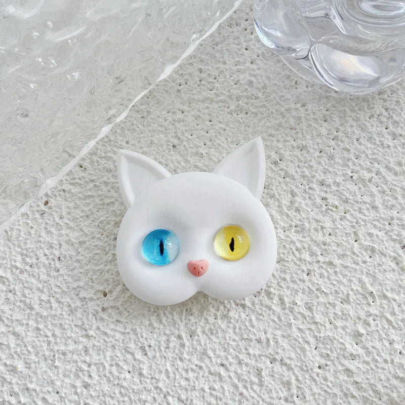 PC Air Sac Phone Holder  Korean INS  3D Cat Cellphone Finger Ring Stand  Mobile Phone Accessories  Iphone