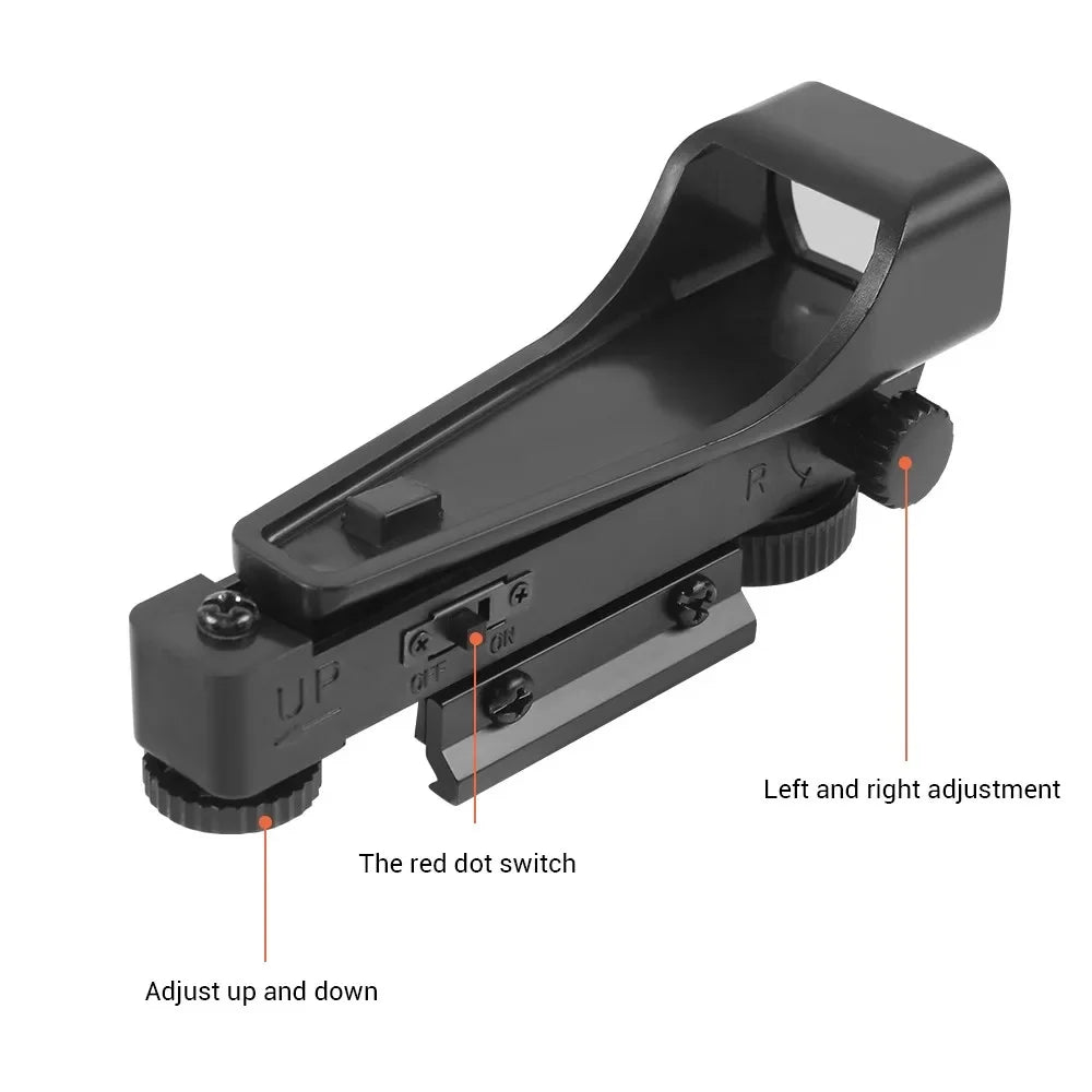 Airsoft Red Green Dot Sight Riflescope Optical Reflex Sight  20/11mm Rail Airsoft Game Scope  Outdoor Hunting