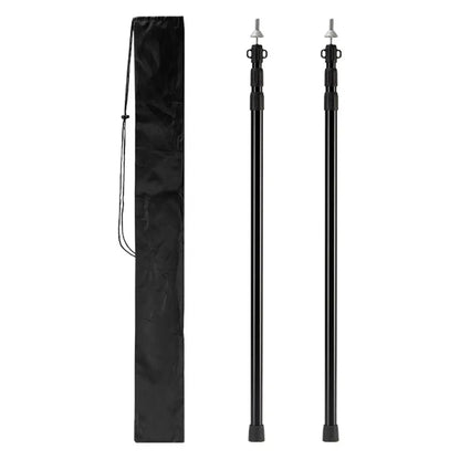 PC Aluminum Alloy Tent Poles Adjustable Tent Support Rods Beach Shelter Tar