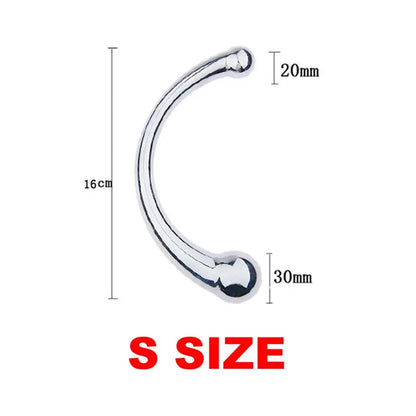 Gtooza_Anal Plug  Stainless Steel G Wand Massage Stick Pure Metal Penis G-Spot Stimulator Sex Toy  Women Men gtooza.com