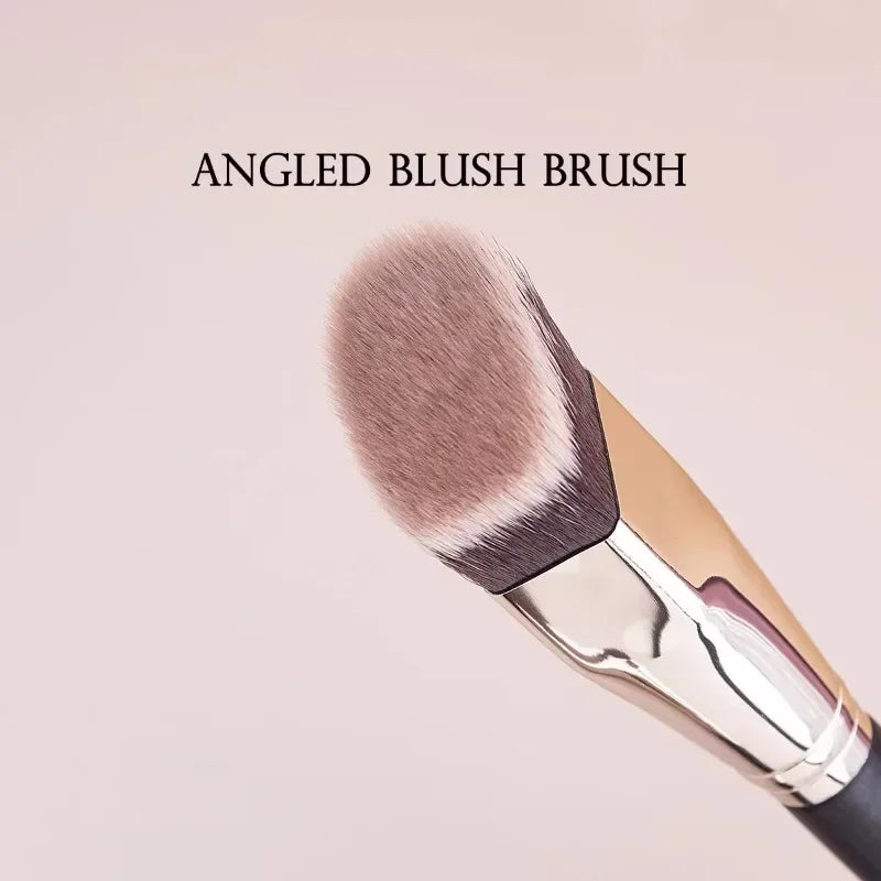 Angled Liquid Powder Contour Makeup Brushes Cream Blush Liquid Foundation Blending Brush Angled Professional Beauty Tools