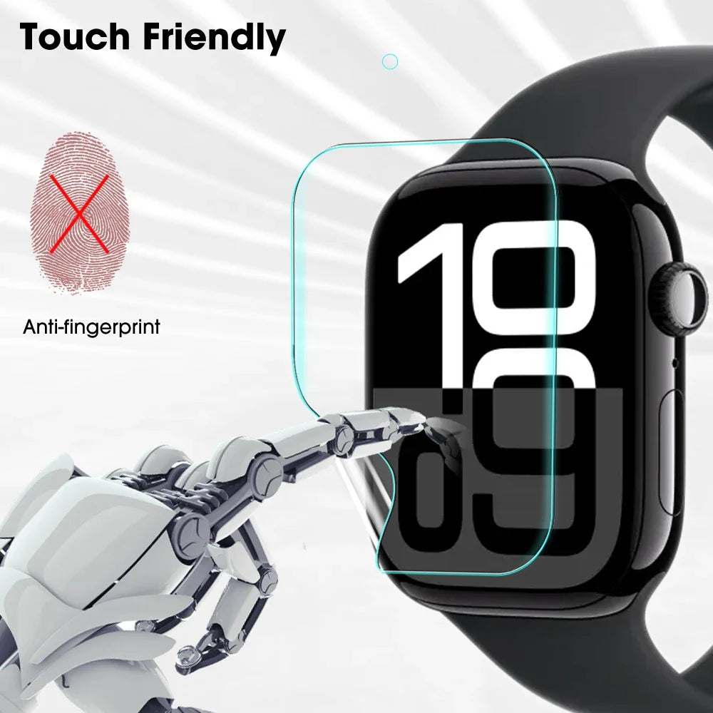 Anti Scratch Screen Protectors For iPhone iWatch 9 41/45MM iWatch 10 42/46MM Smartwatch Full Cover HD Hydrgel Protective Films